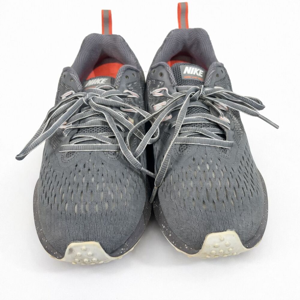 NIKE Shield Zoom Winflo 4 Women’s Running Shoes – Gray/Orange – Lightweight